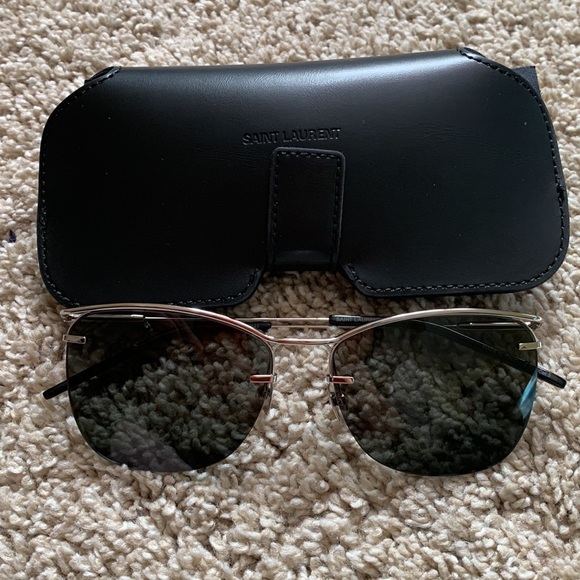 Saint Laurent SL464 Silver Grey Sunglasses - Picture 5 of 13